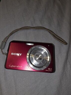 Sony Cyber-shot 10.1 Mega Pixels  Compact Camera - Metallic Red
